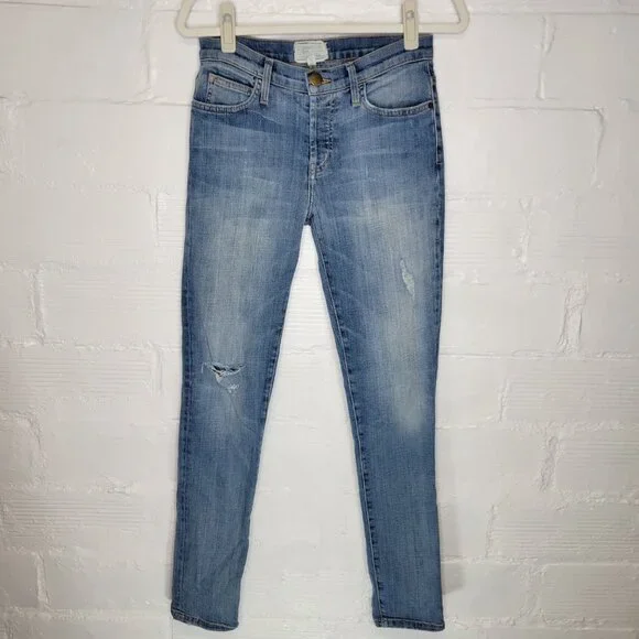 Current Elliott Women's Size 25 Jeans The Traveler Button Fly Distressed - Picture 1 of 6